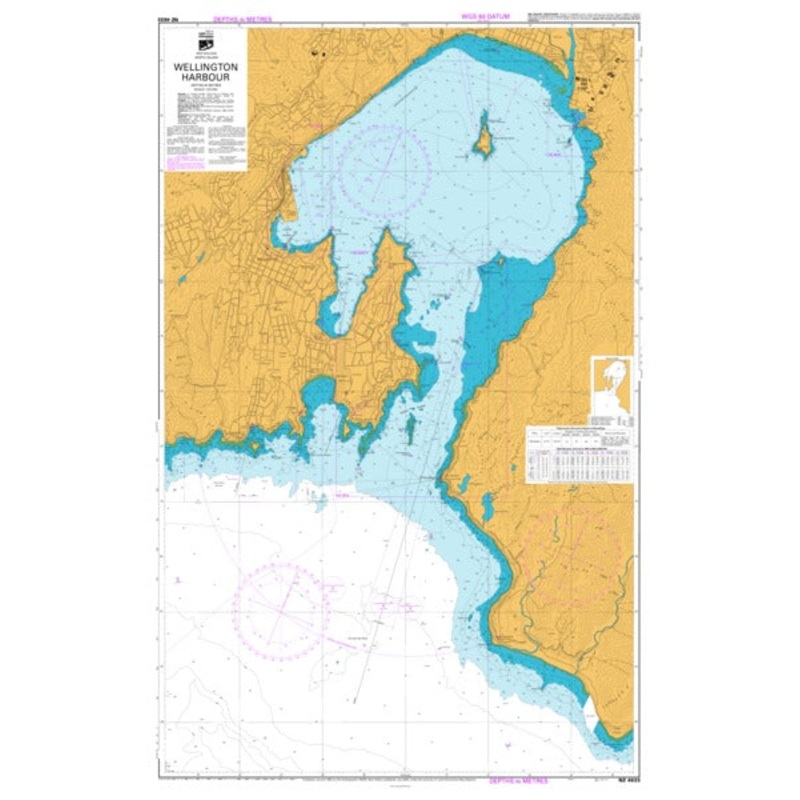 LINZ Hydrograpic Chart #4633 - Wellington Harbour