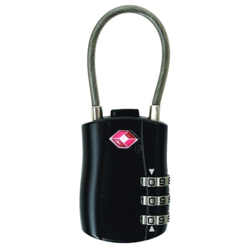 Trekmates TSA Combi Padlock, Black