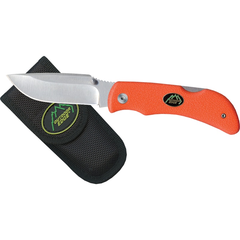 Outdoor Edge Grip-Blaze Folding Knife, Orange