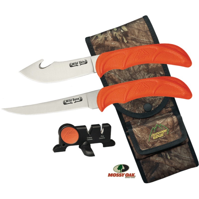 Outdoor Edge Wild-Bone Hunting Knives with Sharpener